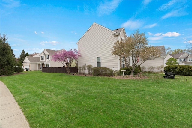 605 Acorn Ct, Antioch, IL 60002 - view of side of home with a yard and a residential view