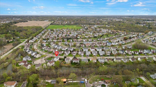 605 Acorn Ct, Antioch, IL 60002 - aerial view of property's location with nearby suburban area
