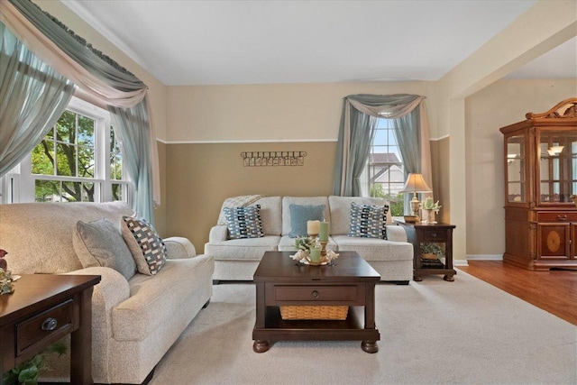 605 Acorn Ct, Antioch, IL 60002 - living room with wood finished floors and baseboards