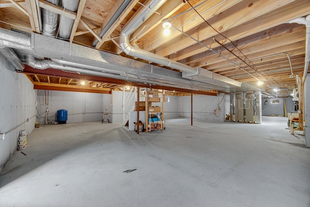 24161 Brancaster Dr, Naperville, IL 60564 - unfinished below grade area featuring a water pressure tank