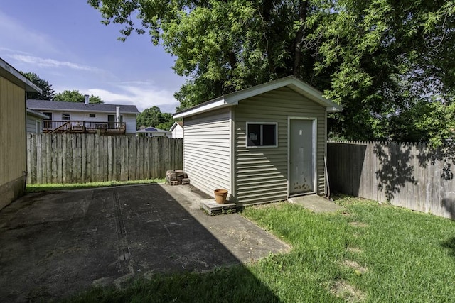 10100 W Chaplin Ave, Beach Park, IL 60087 - view of shed featuring a fenced backyard