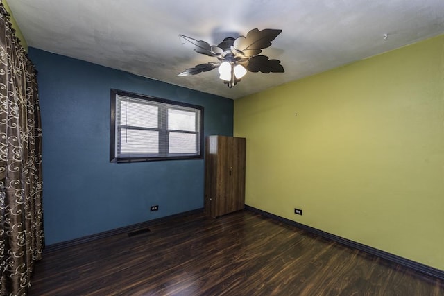 10100 W Chaplin Ave, Beach Park, IL 60087 - spare room with wood finished floors and ceiling fan