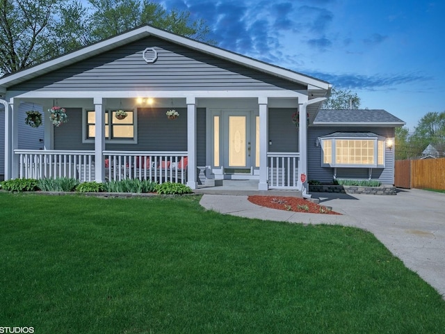 1713 Meadow Ln, Mchenry, IL 60050 - view of front facade with a porch