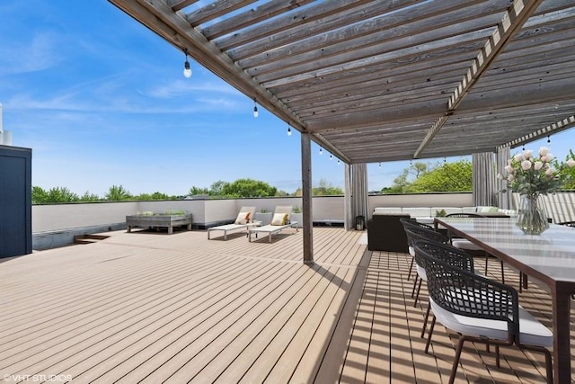 2505 W Potomac Ave Unit 3W, Chicago, IL 60622 - deck with outdoor lounge area and outdoor dining area