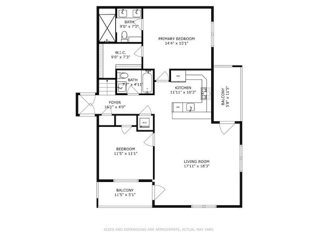 2505 W Potomac Ave Unit 3W, Chicago, IL 60622 - home floor plan