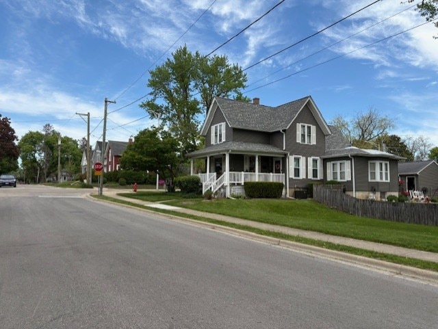43 N Green St, Carpentersville, IL 60110 - view of front facade with covered porch