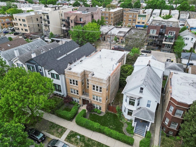 aerial perspective of suburban area