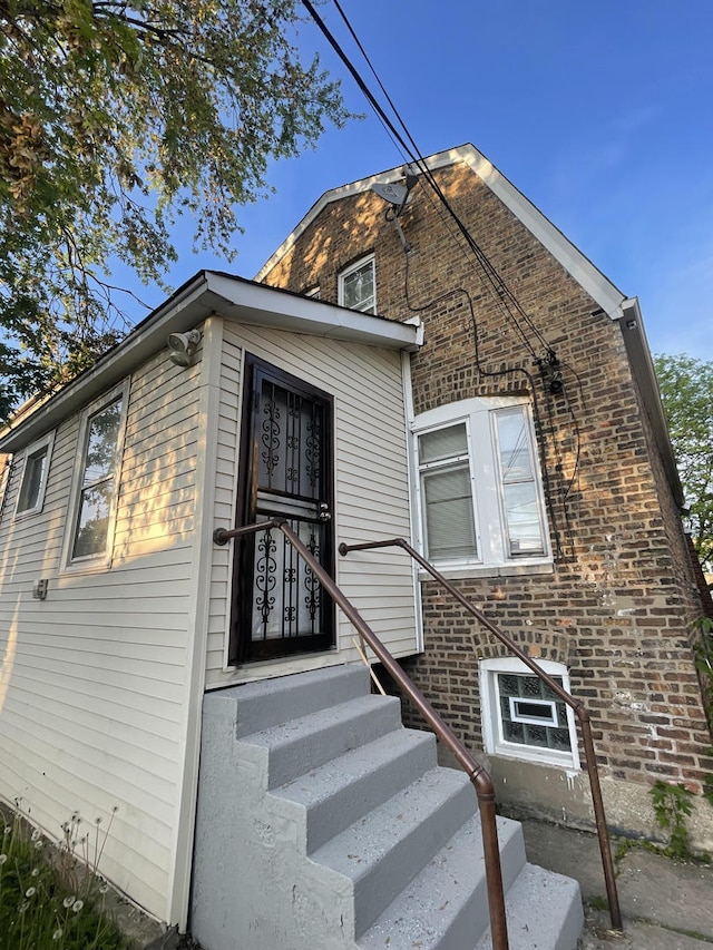 1636 N Central Ave, Chicago, IL 60639 - property entrance featuring brick siding