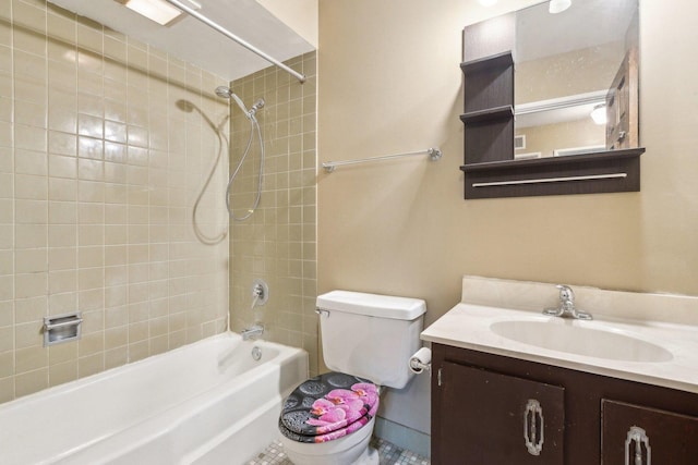 7333 Grand Ave Unit 102, Downers Grove, IL 60516 - full bath featuring washtub / shower combination, vanity, and toilet