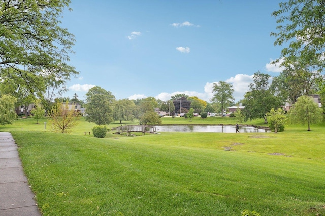 7333 Grand Ave Unit 102, Downers Grove, IL 60516 - view of grassy yard with a water view