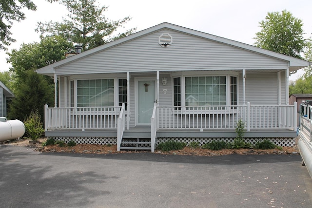view of front facade with a porch