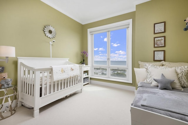 2550 N Lakeview Ave Unit S2005, Chicago, IL 60614 - bedroom featuring carpet flooring and crown molding