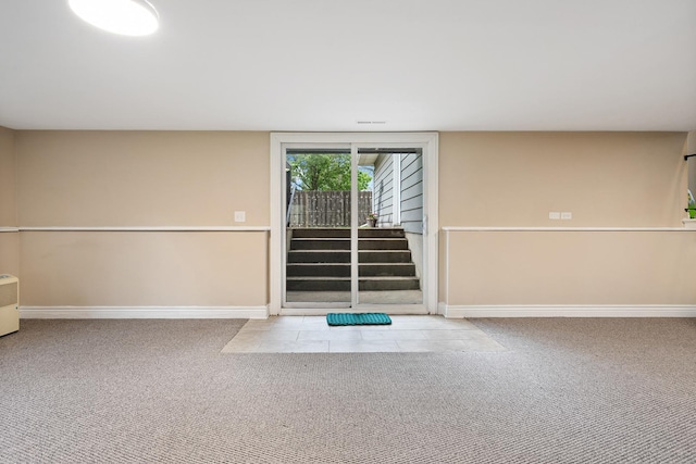 1000 S Ahrens Ave, Lombard, IL 60148 - empty room with carpet flooring and stairway