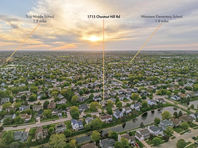 1715 Chestnut Hill Rd, Plainfield, IL 60586 - bird's eye view of a nearby body of water