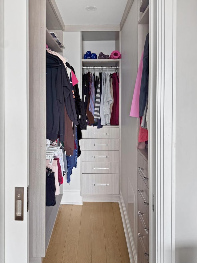 405 N Wabash Ave Unit 4308, Chicago, IL 60611 - spacious closet featuring wood finished floors