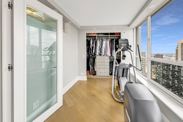 405 N Wabash Ave Unit 4308, Chicago, IL 60611 - spacious closet featuring wood finished floors