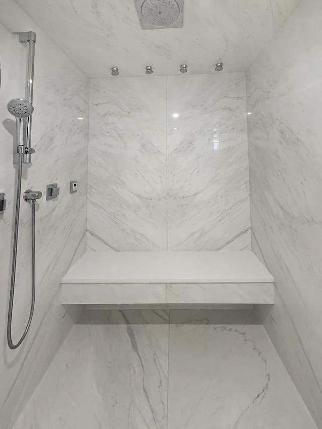 405 N Wabash Ave Unit 4308, Chicago, IL 60611 - full bathroom featuring a marble finish shower