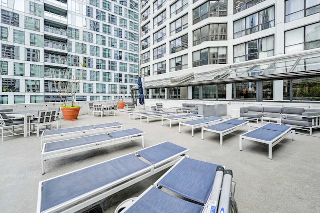 405 N Wabash Ave Unit 4308, Chicago, IL 60611 - view of patio featuring an outdoor hangout area