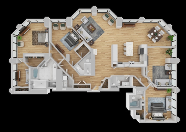 405 N Wabash Ave Unit 4308, Chicago, IL 60611 - home floor plan