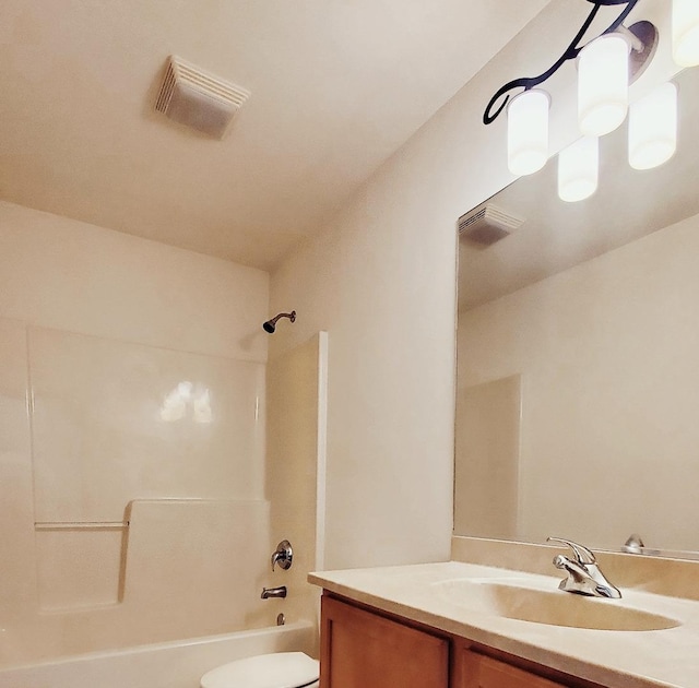 4301 Hickory Hill Ct, Johnsburg, IL 60051 - full bath featuring vanity, toilet, and shower / bathtub combination