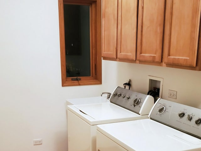 4301 Hickory Hill Ct, Johnsburg, IL 60051 - laundry area featuring washer and dryer and cabinet space