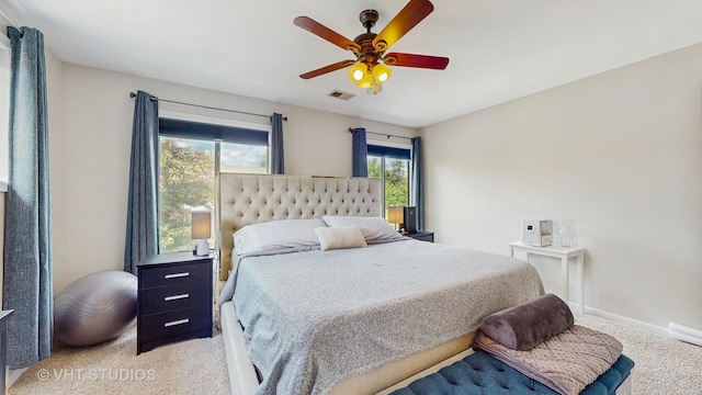 17 Creekside Cir N Unit D, Elgin, IL 60123 - carpeted bedroom featuring ceiling fan and baseboards
