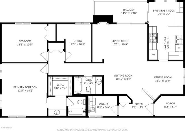 17 Creekside Cir N Unit D, Elgin, IL 60123 - property floor plan