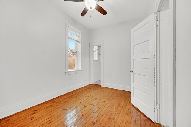 9035 S Burley Ave, Chicago, IL 60617 - unfurnished bedroom with light wood-style flooring, a closet, and ceiling fan