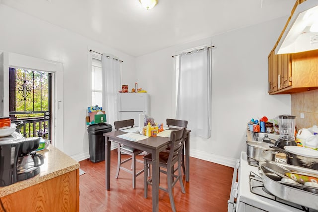 9035 S Burley Ave, Chicago, IL 60617 - dining space with wood finished floors and baseboards