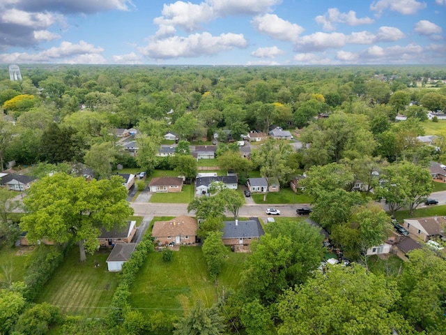 328 Nassau St, Park Forest, IL 60466 - aerial perspective of suburban area with a heavily wooded area