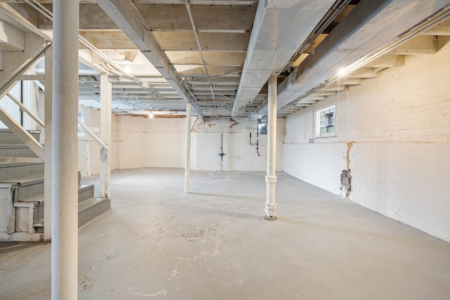 5701 N Mobile Ave, Chicago, IL 60646 - below grade area featuring stairway