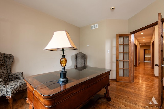 10801 Jillian Rd, Orland Park, IL 60467 - office space with wood finished floors, baseboards, french doors, and recessed lighting