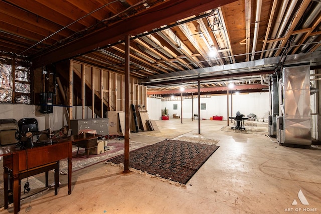 10801 Jillian Rd, Orland Park, IL 60467 - unfinished below grade area with heating unit