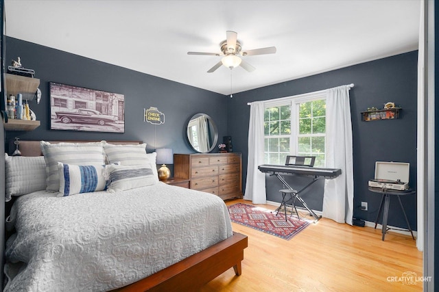 39W835 Carl Sandburg Rd, Saint Charles, IL 60175 - bedroom with wood finished floors, baseboards, and a ceiling fan