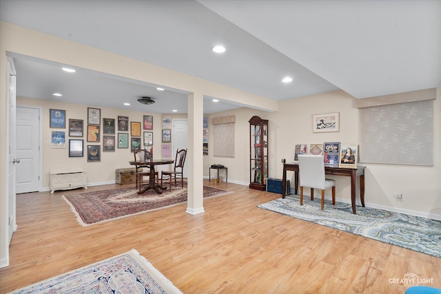 39W835 Carl Sandburg Rd, Saint Charles, IL 60175 - dining space featuring wood finished floors, baseboards, and recessed lighting