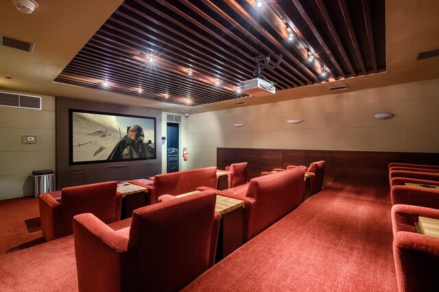 30 E Huron St Unit 4108, Chicago, IL 60611 - home theater room with carpet flooring