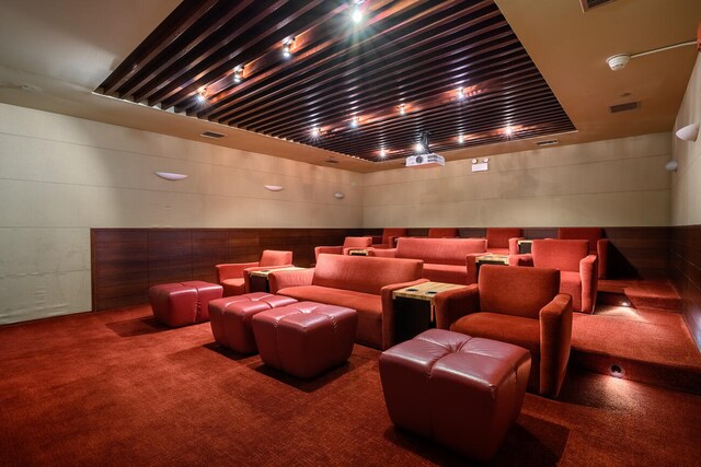 30 E Huron St Unit 4108, Chicago, IL 60611 - home theater room with carpet