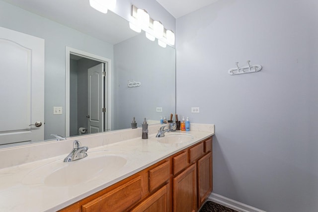 876 Hampstead Ct, Barrington, IL 60010 - full bathroom with double vanity and baseboards