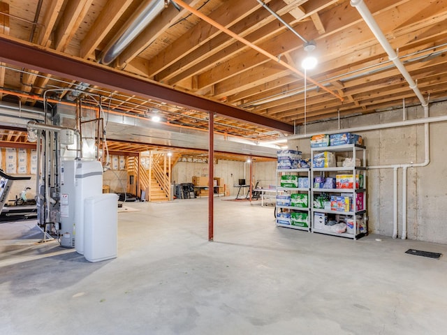 876 Hampstead Ct, Barrington, IL 60010 - unfinished below grade area featuring gas water heater