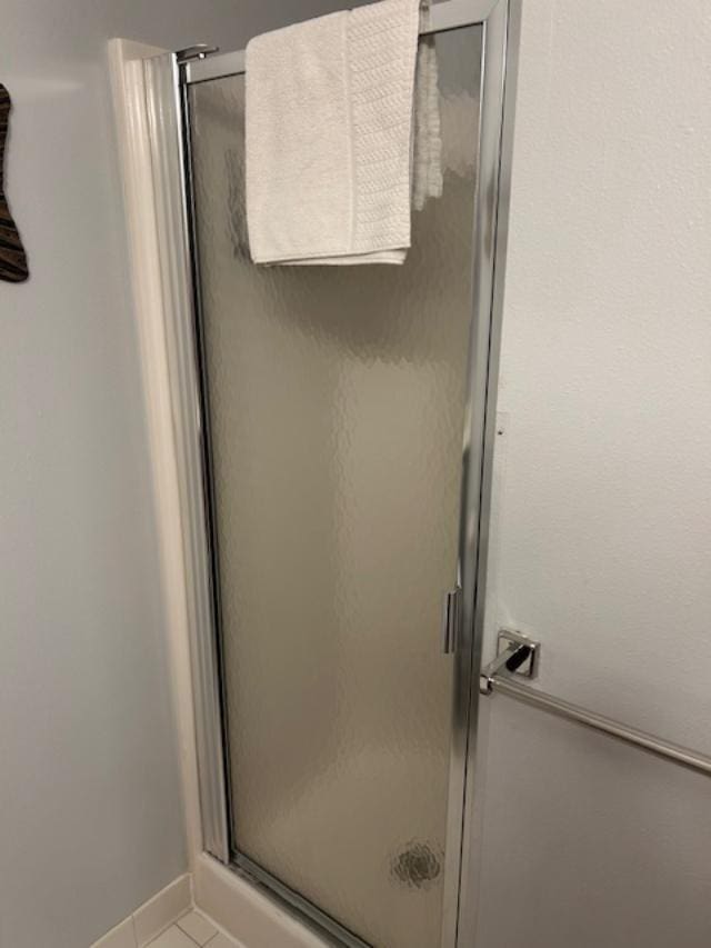 111 Center St Unit 441, Lake Geneva, WI 53147 - full bathroom featuring a stall shower and tile patterned flooring