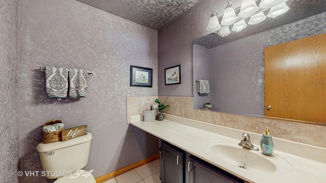 1031 S Wellington Rd, Waukegan, IL 60085 - half bath featuring tile patterned flooring, vanity, and toilet