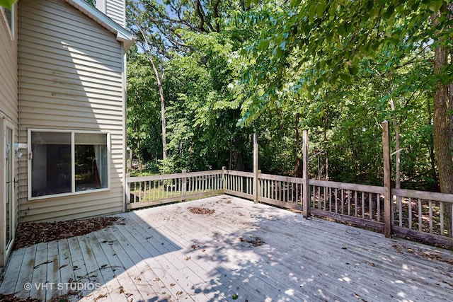 1031 S Wellington Rd, Waukegan, IL 60085 - view of wooden terrace