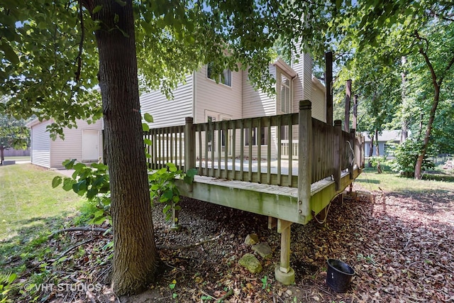 1031 S Wellington Rd, Waukegan, IL 60085 - view of wooden deck