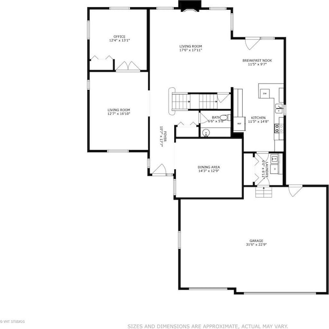 1031 S Wellington Rd, Waukegan, IL 60085 - home floor plan