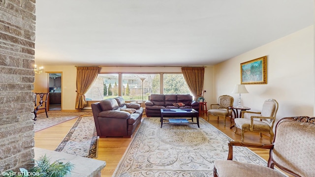 7421 N Crossway Rd, Fox Point, WI 53217 - living area with light wood finished floors