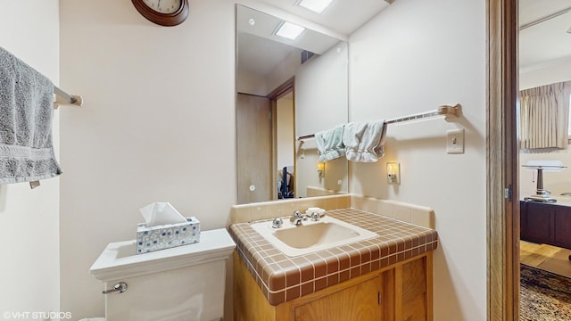 7421 N Crossway Rd, Fox Point, WI 53217 - half bath with toilet and vanity