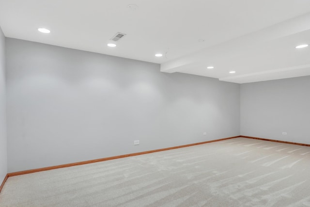 1328 Sunrise Ln, Gurnee, IL 60031 - empty room with baseboards, light carpet, and recessed lighting