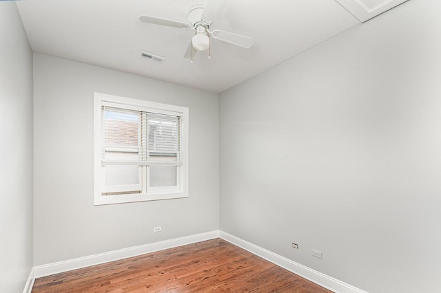 641 E 50th St Unit 3, Chicago, IL 60615 - unfurnished room featuring baseboards, wood finished floors, and ceiling fan