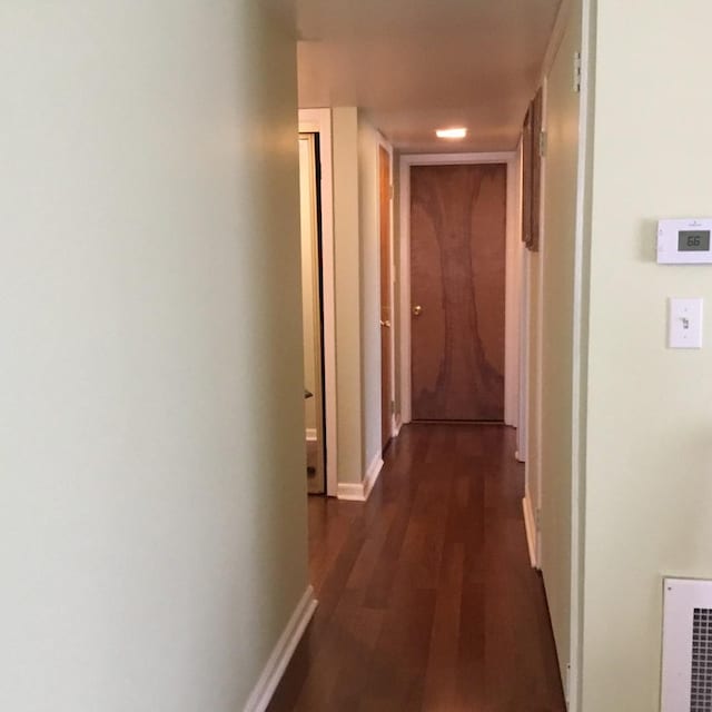 200 Deborah Ln NW Unit 16A, Wheeling, IL 60090 - hall featuring dark wood-type flooring and baseboards