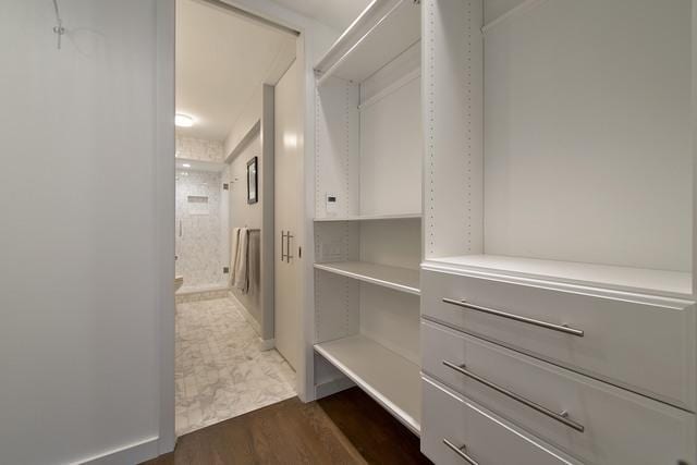 200 E Delaware Pl Unit 18F, Chicago, IL 60611 - spacious closet featuring dark wood-type flooring